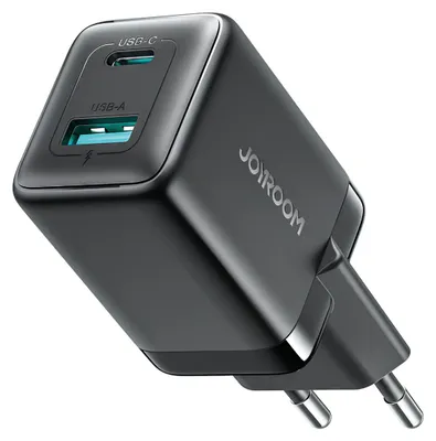 Image de Chargeur Joyroom JR-TG8 GaN 45W - USB-C et USB-A - Noir KP41373