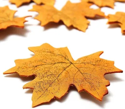 Produktbild von Jumada - Herbstblätterdekoration - Basteln - Herbst - Braun/Gelb - 100 Stück