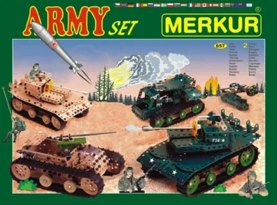 Obrázek produktu pro Merkur Army Set 674 Dílů 40 Modelů 10991129