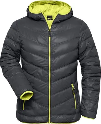 Produktbild von Ladies' Down Jacket carbon/acid-yellow, Gr. M