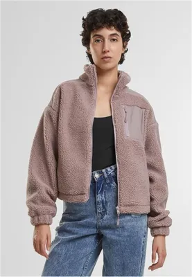 Obrázek produktu pro Urban Classics Ladies Sherpa Mix Jacket duskrose - XS