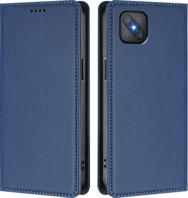 Immagine prodotto di Custodia in pelle per Oppo A92s, custodia a libro magnetica in Finto cuoio con supporto, blu scuro