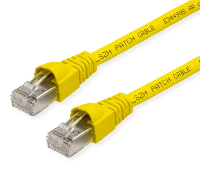 Produktbild von TELEGÄRTNER Patchkabel S/FTP, Cat.6A, LSOH, gelb, 7,5 m