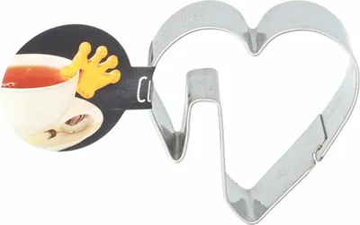 Produktbild von Birkmann Ausstechform V.I.P. Herz, mit Hangtag, Ausstecher, Plätzchenform, Keks, Plätzchen, Edelstahl, 5 cm, 198623