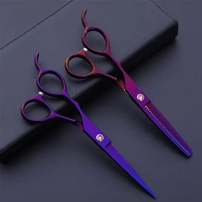 Produktbild von Friseurschere für Linkshänder, scharfe Schere für Salonstylisten, Haarschneidewerkzeug für den Friseurbedarf, 6,0 Zoll