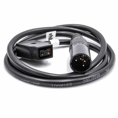 Produktbild von vhbw Adapter Kabel D-Tap (w) auf XLR 4-Pin (m) kompatibel mit Practilite 602 Kamera - 1 m Schwarz