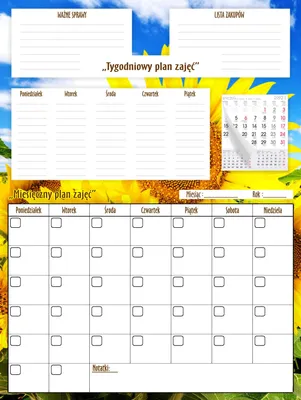 Produktbild von Kühlschrankkalender Magnettafel Groß Monats-Wochenplaner XXL