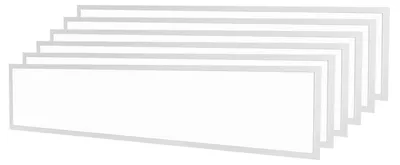 Produktbild von Ledvion 6er Set LED Panel 120x30cm 36W 4000K UGR <22