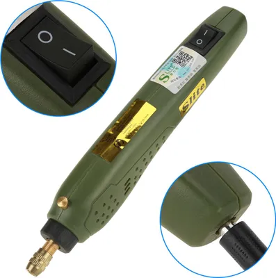 Produktbild von Mini-Elektro-Schnitz-, Polier- und Gravurstift Handbohrer Rotationsschleifer Werkzeuge