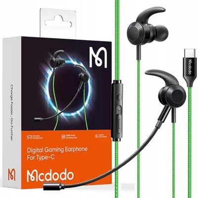 Produktbild von Mcdodo Kopfhörer Mit Mikrofon Gaming Usb-C Dac, Grün