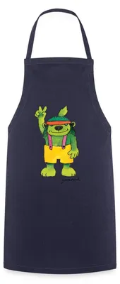 Produktbild von Spreadshirt Janosch Emil der Grünbar Peace Kochschürze, One size, Navy