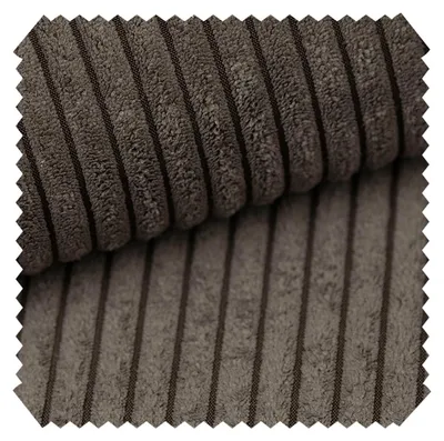 Produktbild von novely® PORTO - Polsterstoff in Breitcord-Optik - Ultraweicher Möbelstoff - Pflegeleichte Meterware 1 lfm - Farbe: 04 Braun