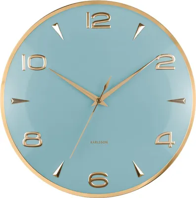 A close-up studio shot of a wall clock.