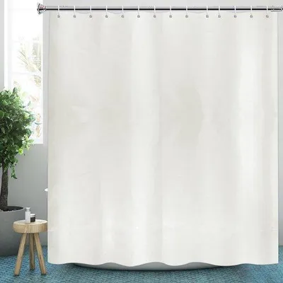 Obrázek produktu pro Velká, proti plísním odolná a vodoodpudivá polyesterová roleta do vany, 200 x 240 cm, krémová barva