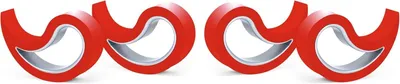 Productafbeelding van Stoppi, raamstopper, deurstopper, deurwig, deuropzetstuk, raamklem, set van 4 (verkrijgbaar in 14 kleuren) (rood)