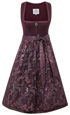 Produktbild von Dirndl Wilhering 65cm Länge traube 36