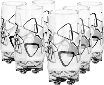 Produktbild von Glasmark KROSNO, 350ml, Set von 6, Longdrinkgläser, Trinkgläser, Highball Glas, Wassergläser, Cocktail, Perfekt für Zuhause, Restaurants und Partys, Glässerset, klassische Form