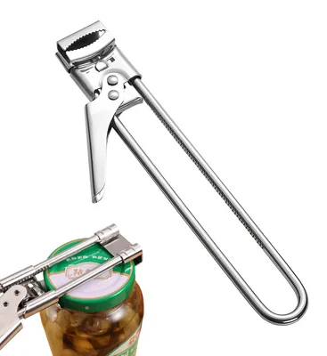 Edelstahl-Glasöffner, verstellbar, für Senioren, bis 10 cm