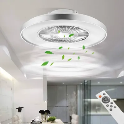 Zdjęcie produktu dla BKZO Nowoczesna lampa sufitowa LED z wentylatorem wentylator sufitowy