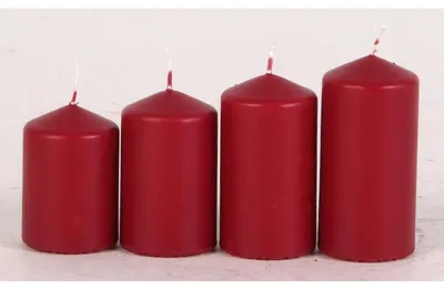 Produktbild von 6x 4er Set Stumpenkerzen Adventskranz Weihnachten 24 Kerzen ø 4,8cm Dekoration