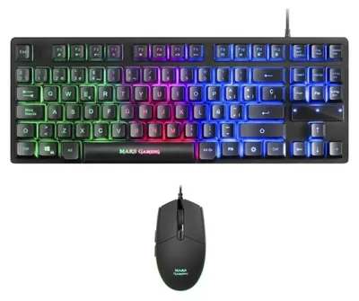 Imagen del producto de Mars Gaming MCPTKLES Tecl+Rat RGB H-mech