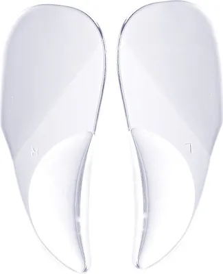 Immagine prodotto di INF Supporti plantari 2-in-1 per piedi piatti, cuscinetti correttivi gambe O/X - Gel trasparente (2 paia) L