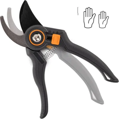 Produktbild von Bradas Bypass-Gartenschere V-SERIES anthrazit/orange