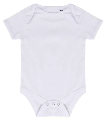 Productafbeelding van Larkwood - "Essential" babyromper, korte mouwen, model LT5388 (80) (wit)