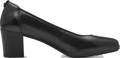 Produktbild von Tamaris Damen Pumps Leder Blockabsatz bequem 1-22416-43, Größe:39 EU, Farbe:Schwarz