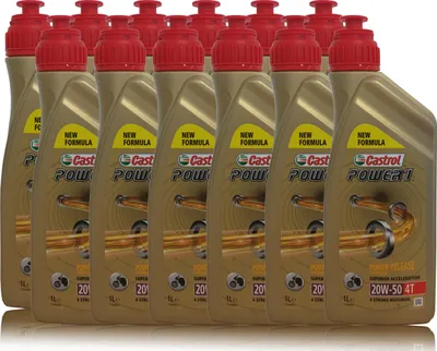 Produktbild von Castrol Power 1 4T 20W-50 12x 1 Liter Motorradöl
