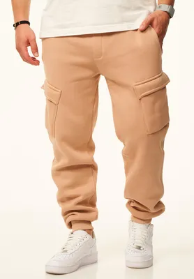 Produktbild von DAILY Baumwolle Herren Jogginghose als Cargohose - Lange Trainingshose Sweatpants Herren Freizeithose mit Bündchen aus Baumwolle im Regular-Fit