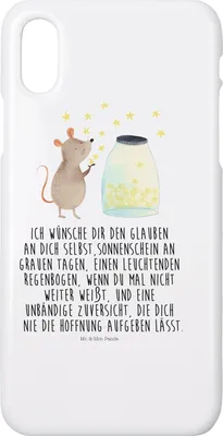Produktbild von Mr. & Mrs. Panda Iphone 10 Handyhülle Maus Sterne - Weiß - Geschenk, X, Hülle, Kindergeburtstag, Hoffnung, Handy, Geburtstag, Lustige Sprüche, Geburt, Cover