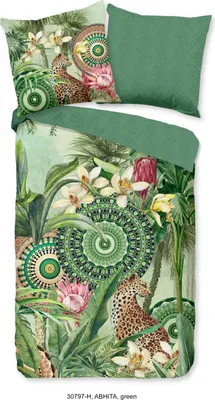Produktbild von Duvet cover HIP 155x220 + 1* 80x80 cm - tropical print with mandalas