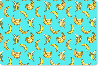 Produktbild von MuchoWow® Mauspad Mousepad Design - Banane - Frucht - Muster 27x18 cm - Mousepads - Maus Mat - Pad - Mausunterlage - Büroartikel - Desk Matten