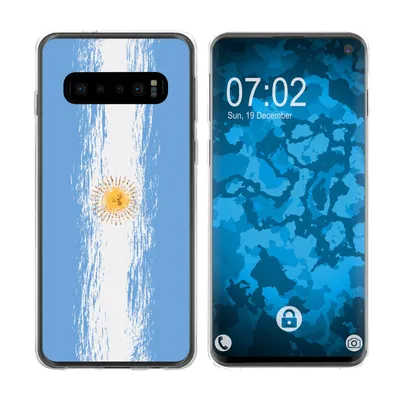 Produktbild von PhoneNatic Case kompatibel mit Samsung Galaxy S10 Silikon-Hülle WM Argentinien M1