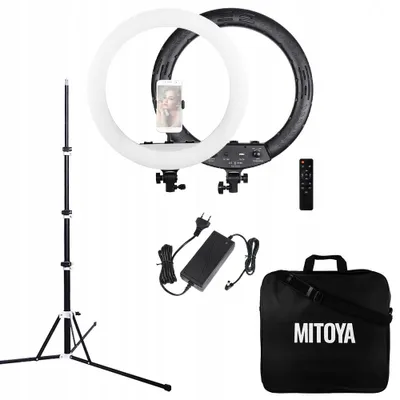Produktbild von MITOYA MTY18C LED-Ringlicht 45cm 50W mit Stativ