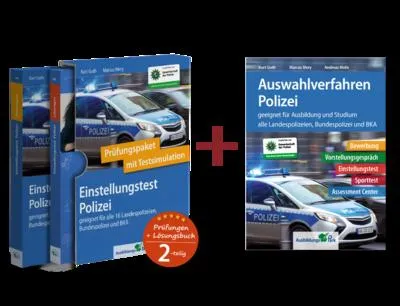 Produktbild von Einstellungstest + Auswahlverfahren Polizei: Paket