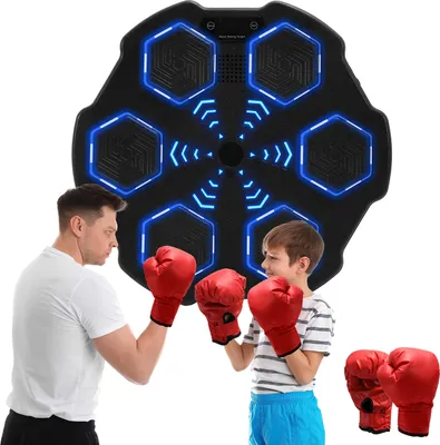 Obrázek produktu pro Aopunly boxovací stroj s hudbou, boxerské tréninkové zařízení s boxerskými rukavicemi s 9 rychlostmi pro domácí trénink / boxerský trénink