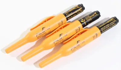 Produktbild von 3 x PICARD Tieflochmarker schwarz rot blau Pica-Ink Marker wasserfest permanent