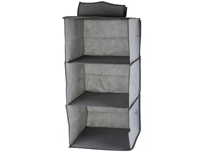 Obrázok produktu pre Verk 01325 Závesný organizér s 3 priehradkami 30x30x60cm šedá