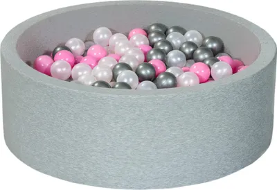 Produktbild von Bällebad Spielplatz + 300 Perlenbälle, hellrosa, silber