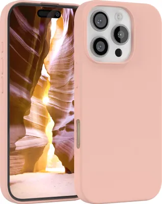 Produktbild von EAZY CASE Silikonhülle für Apple iPhone 16 Pro Silikon Backcover Schutz in Rosa