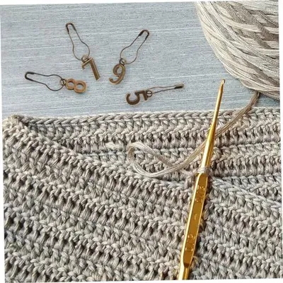 Produktbild von 10 Stück Metall-Maschenmarkierer zum Stricken