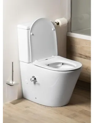 Obrázek produktu pro WC kombi set Sapho PACO CLEANWASH WC kombi otevřený splachovací kruh PC1012RX