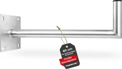 Produktbild von PremiumX 60cm Wandhalter Aluminium SAT Wand Halterung Große Wandplatte
