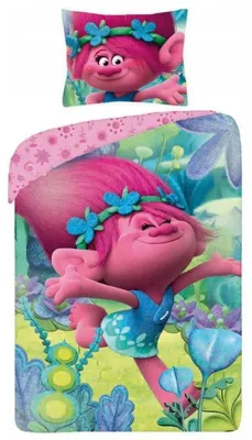 Produktbild von Halantex Trolls Baumwoll-Bettwäsche 160x200 cm