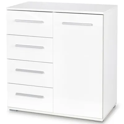 Zdjęcie produktu dla Halmar Komoda Lima KM2 - biały połysk