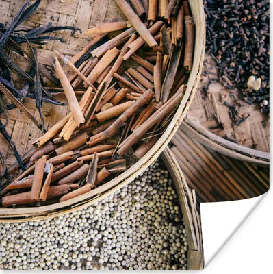 Produktbild von MuchoWow® Poster Kräuter auf der Kaffeeplantage 50x50 cm - Wohnzimmerdekoration