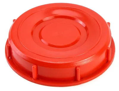 IBC-Tankdeckel, Kunststoff, Rot, 163 mm Durchmesser