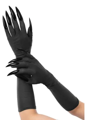 Productafbeelding van Smiffys - Zwarte kattenhandschoenen voor heren/dames, uni model SM3923 (one size) (zwart), AI-gegenereerde afbeelding